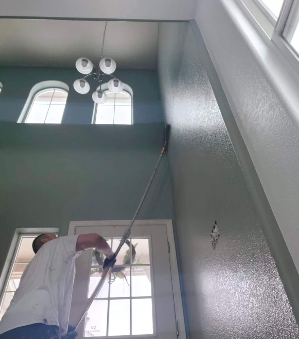 Master painter John at work