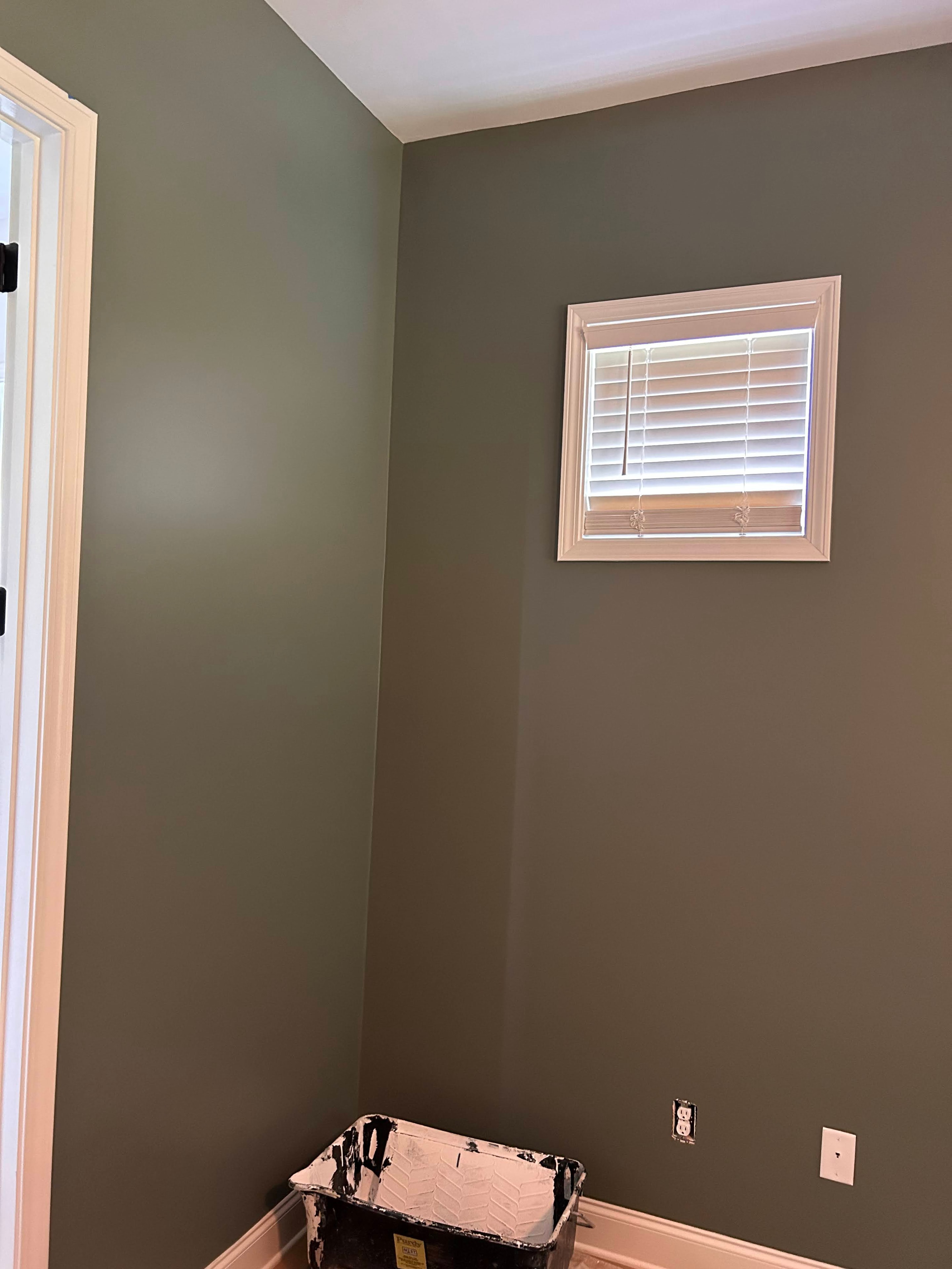 Freshly painted interior room with flawless smooth finish